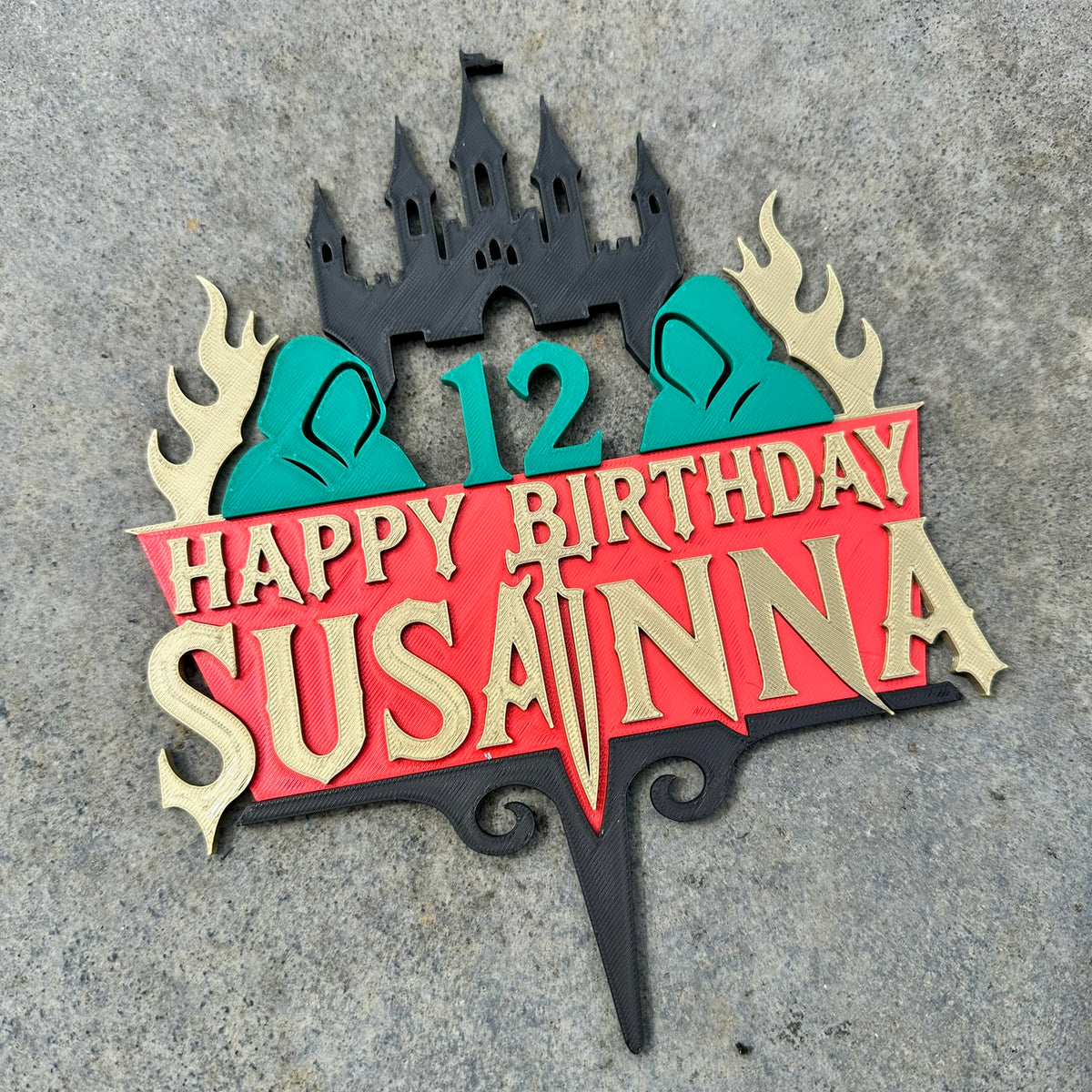 Personalised Traitors -Inspired Birthday Cake Topper
