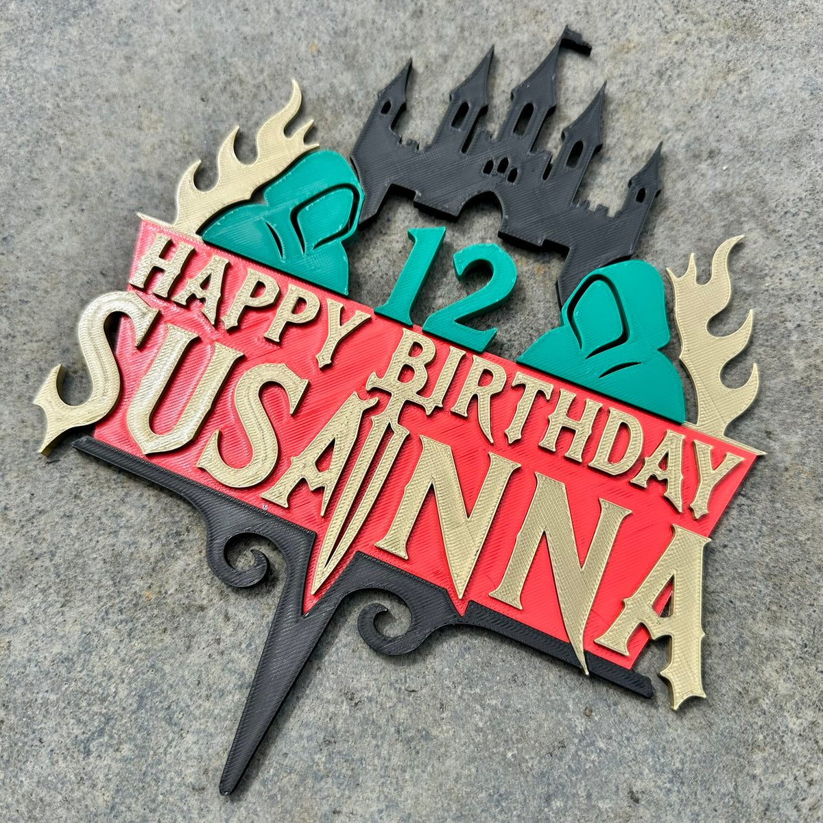 Personalised Traitors -Inspired Birthday Cake Topper