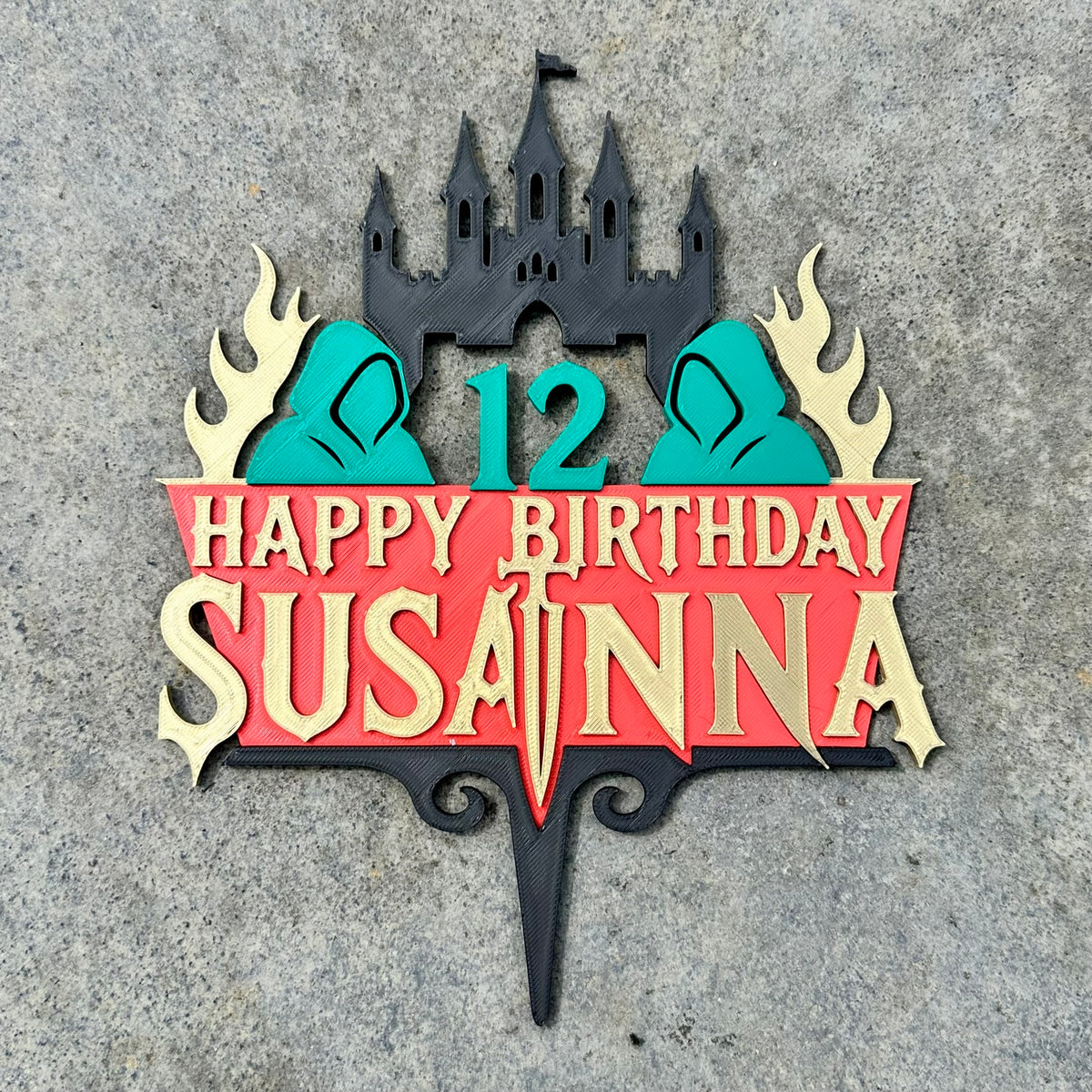 Personalised Traitors -Inspired Birthday Cake Topper