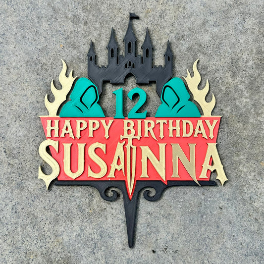 Personalised Traitors -Inspired Birthday Cake Topper