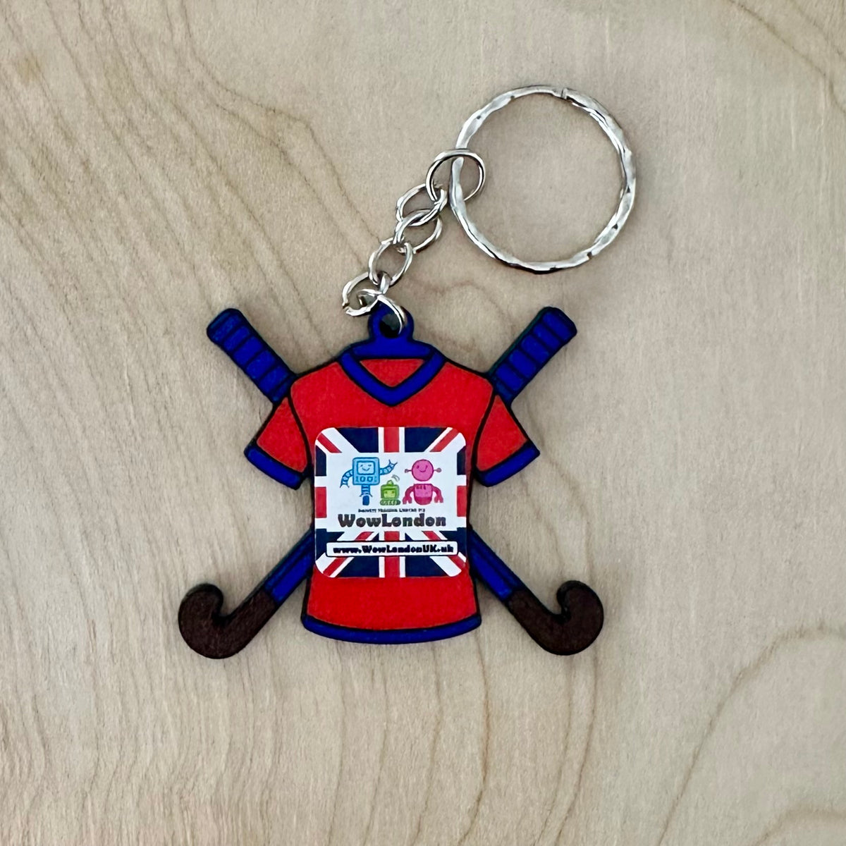 Personalised Field Hockey Shirt Keyring