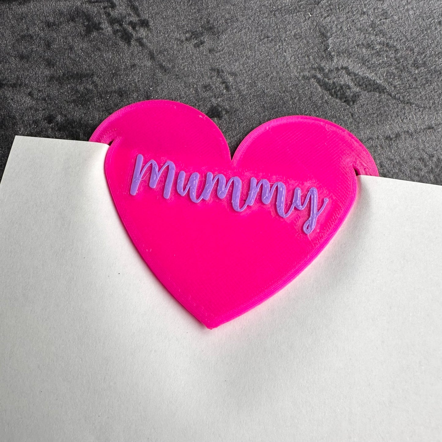 Heart Bookmark Personalised - 3D Printed - Book Lovers - Gifts for Her - Gifts for Him - Party Bag Fillers / Favours -Mothers Valentines Day