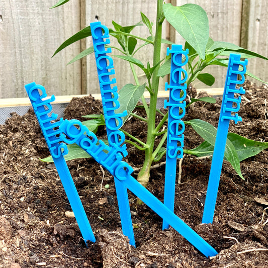 Garden Vegetable Markers - Name Stakes Sticks - 3D Printed - Planter - Flower - Seed Herb - Grow your own - Personalised - Plant Accessories