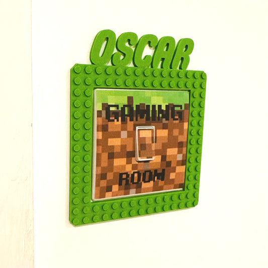 Lego Inspired Light Switch Surround Cover - 3D Printed - Bedroom Decor - Home Decor - Room Decor - Art - Hearts - Nursery (Copy)