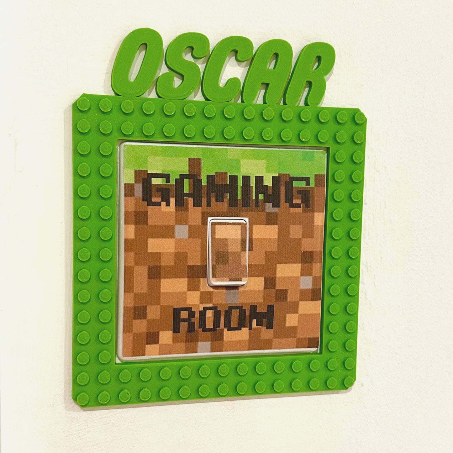 Lego Inspired Light Switch Surround Cover - 3D Printed - Bedroom Decor - Home Decor - Room Decor - Art - Hearts - Nursery (Copy)