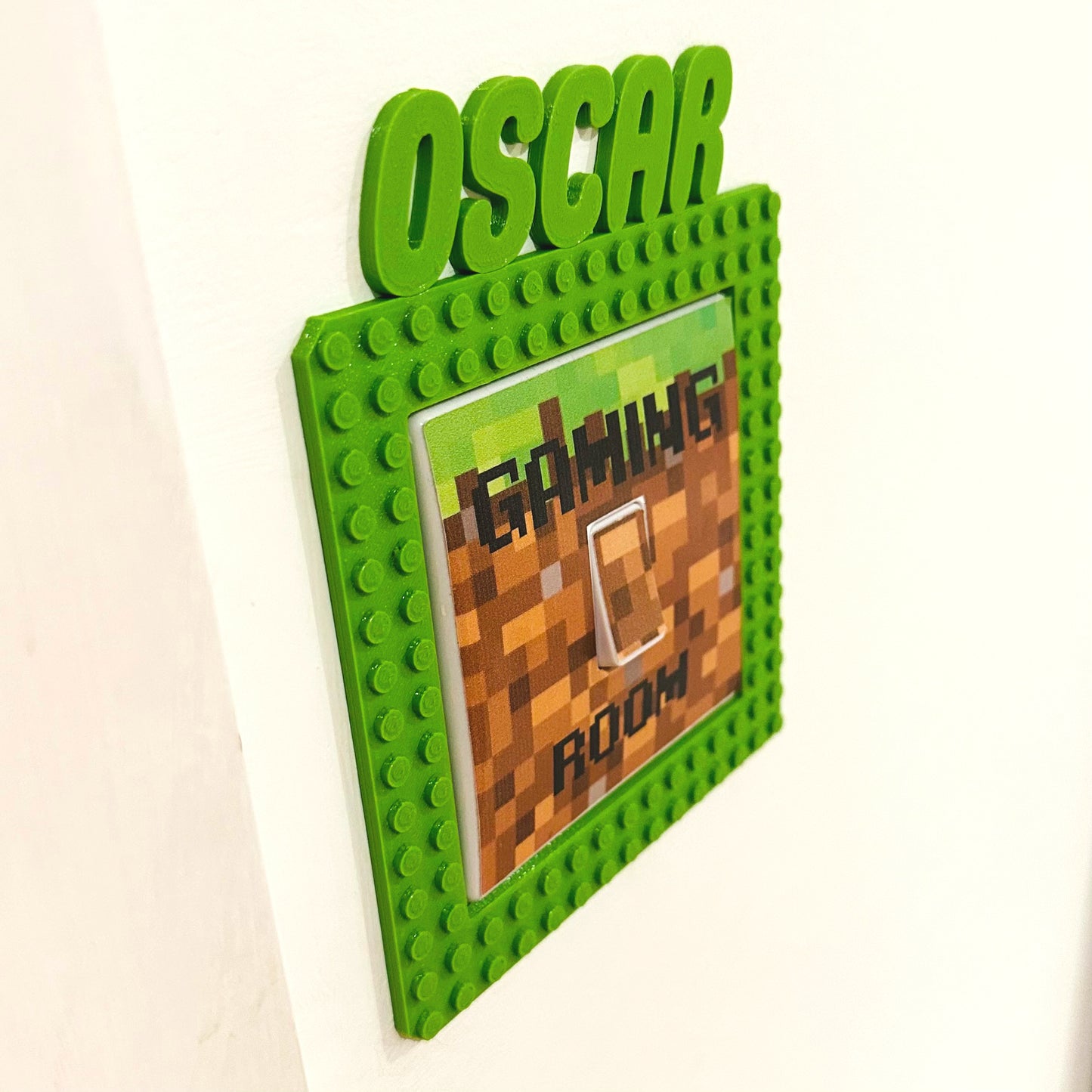 Lego Inspired Light Switch Surround Cover - 3D Printed - Bedroom Decor - Home Decor - Room Decor - Art - Hearts - Nursery (Copy)