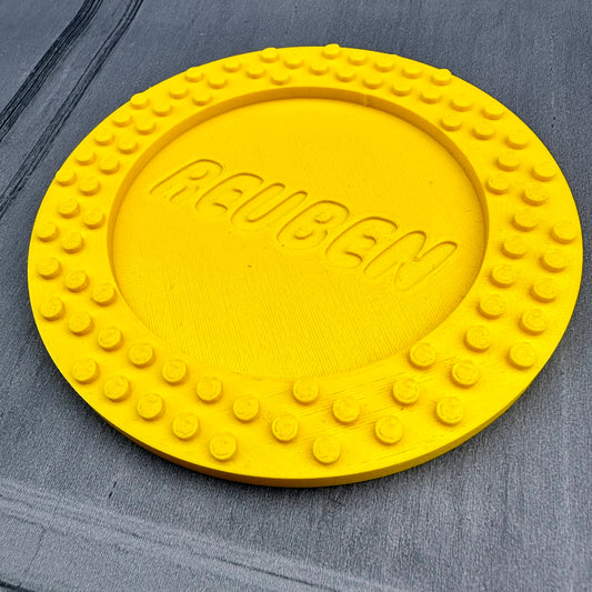 Lego Inspired Building Block - Drinks Coaster - 3D Printed - Desk Accessory - Personalised Gift