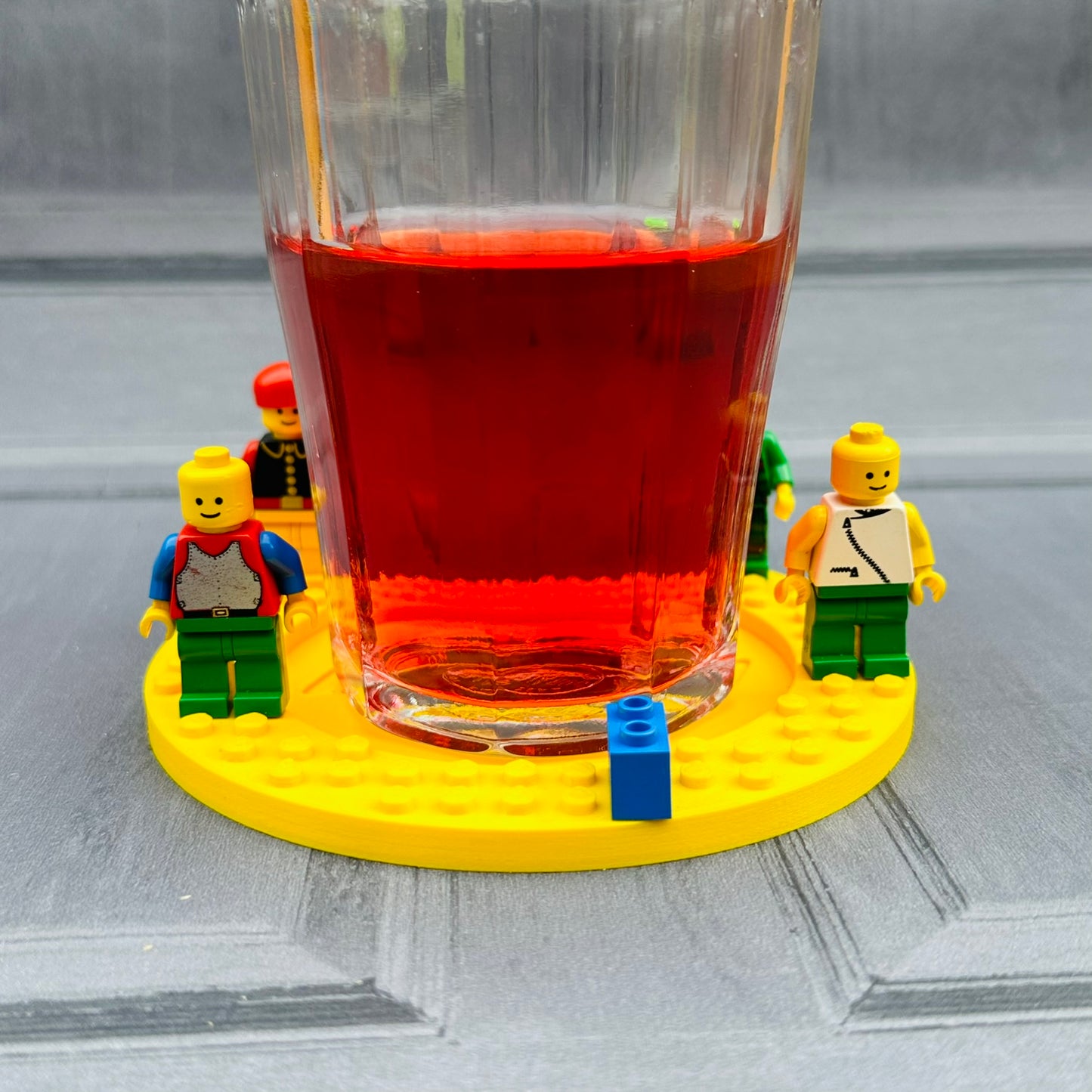 Lego Inspired Building Block - Drinks Coaster - 3D Printed - Desk Accessory - Personalised Gift