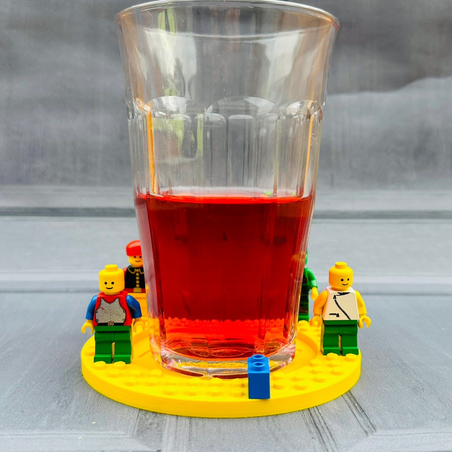 Lego Inspired Building Block - Drinks Coaster - 3D Printed - Desk Accessory - Personalised Gift