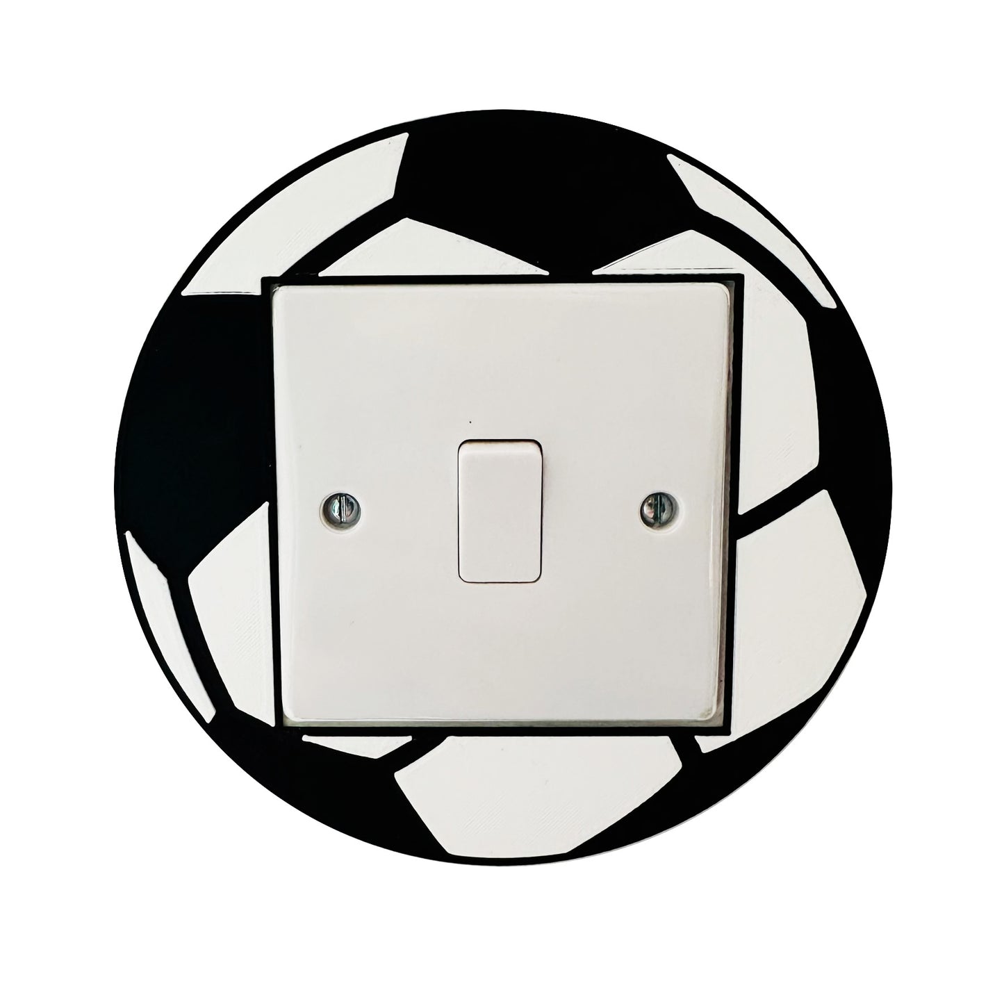 Football Light Switch Surround Cover - 3D Printed - Bedroom Decor - Sports Room - PE - Home - Room Decor - Sportsman - Sports Man - Footie