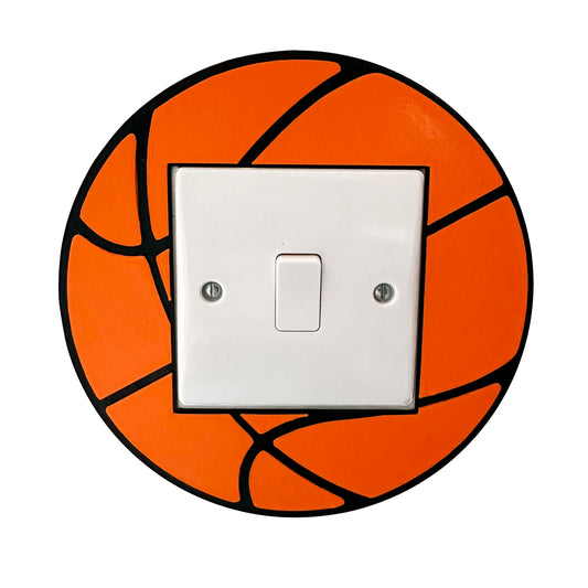 Basketball Light Switch Surround Cover - 3D Printed - Bedroom Decor - Sports Room -  Home - Room Decor - Sportsman - Sports Man - Slam Dunk