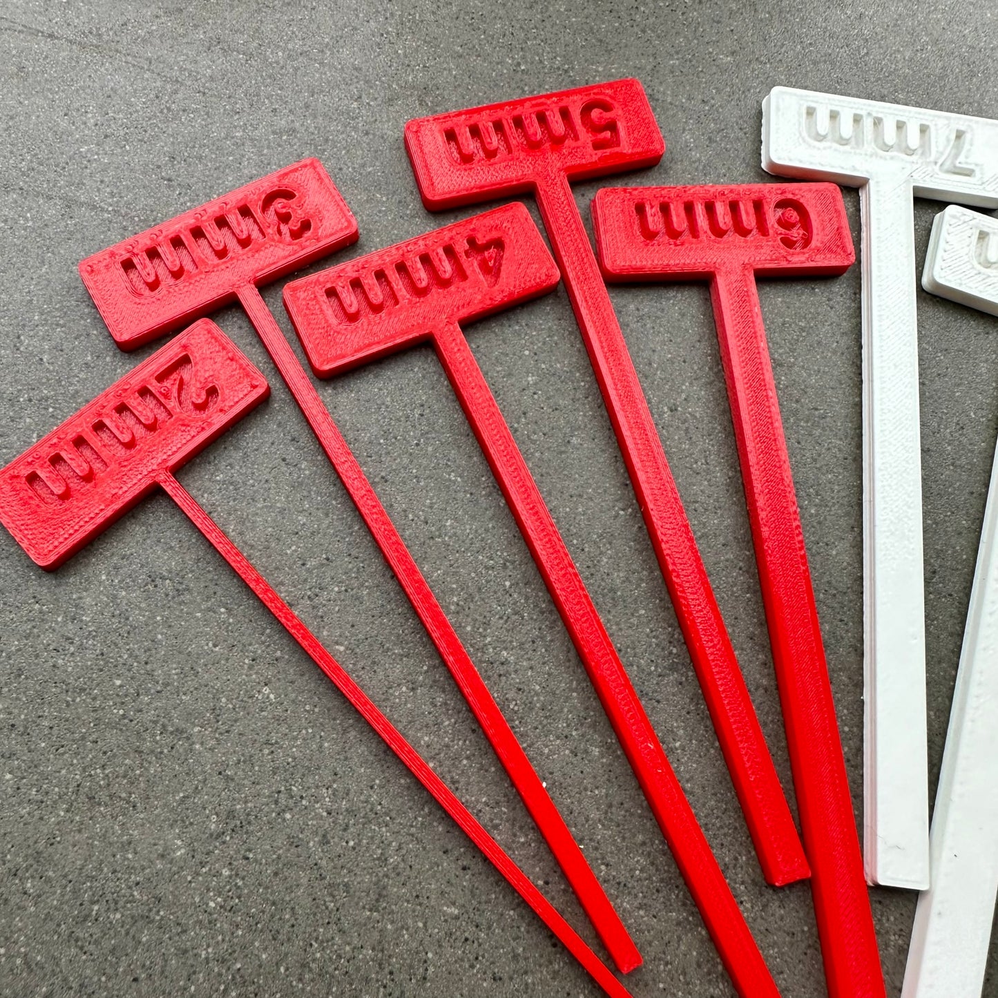 T-Spacers for bookbinding cradle (Metric Full Set) - 3D Printed - Book Lover - Bookbinding Binding - Book Making - Gauges and Straightedges