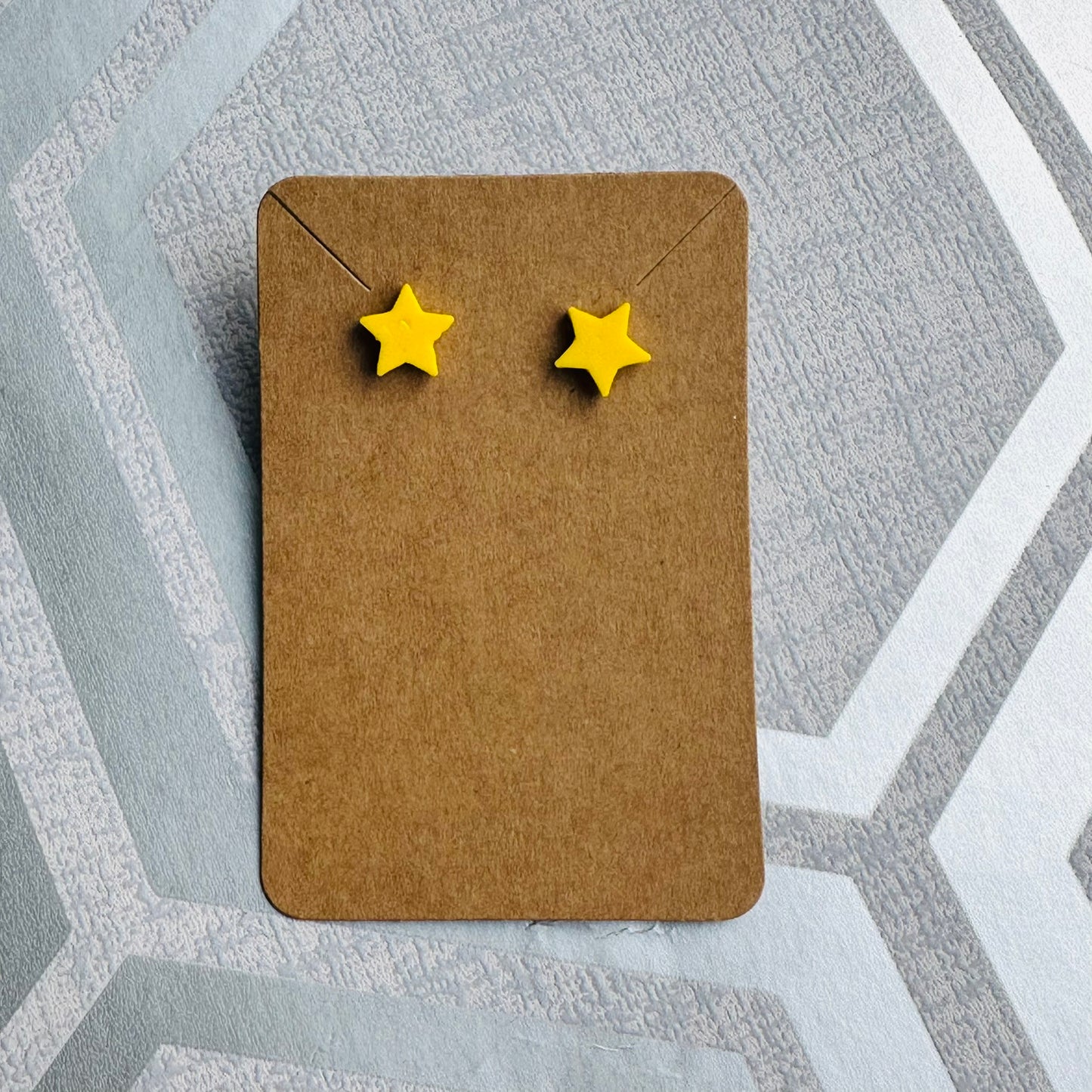 Stars Stud Earrings - 3D Printed - Jewellery - Under 5 Pounds - Small Gifts - Heart - Star - Earrings - Cute - Letterbox Gifts - For Her