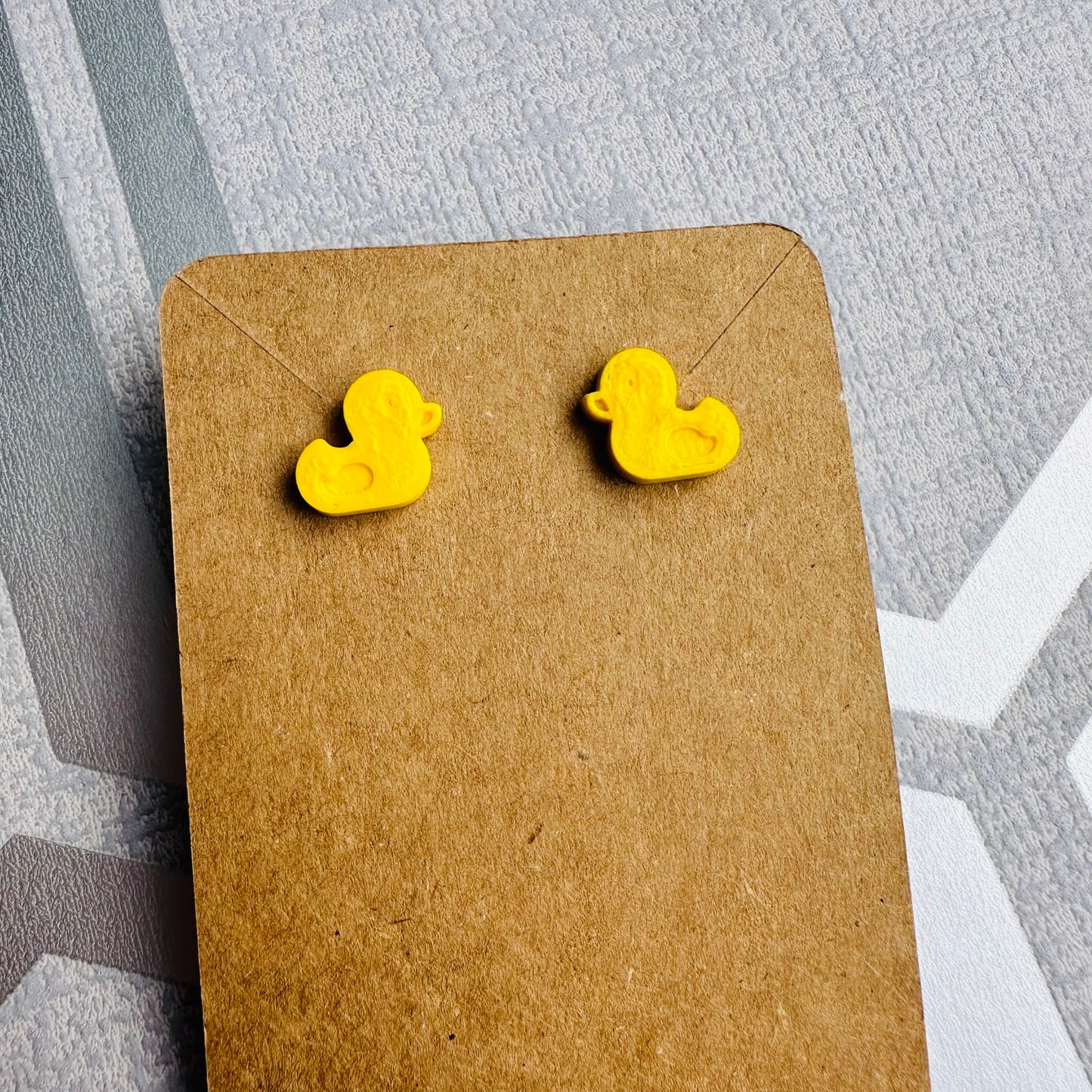 Ducks Stud Earrings - 3D Printed - Jewellery - Under 5 Pounds - Small Gifts - Chick - Earrings - Cute - Letterbox Gifts - For Her - Easter