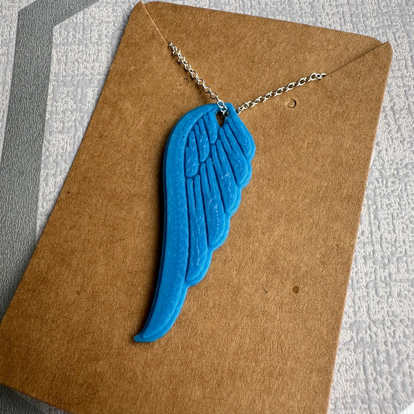 Angel Wing Necklace - 3D Printed - Jewellery - Small Gifts - Feather - Fairy Wings - Letterbox Gifts - For Her - Guardian Angel - Jewelry