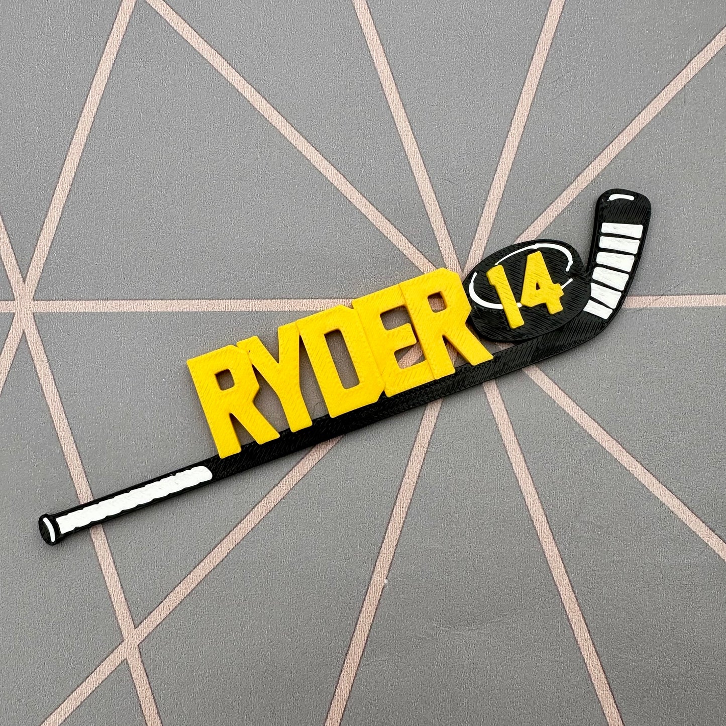 Ice Hockey Stick Bookmark - 3D Printed - Personalised - Book Lover - Stocking Stuffer Filler - Christmas Gift - Ice Skates Rink - Puck