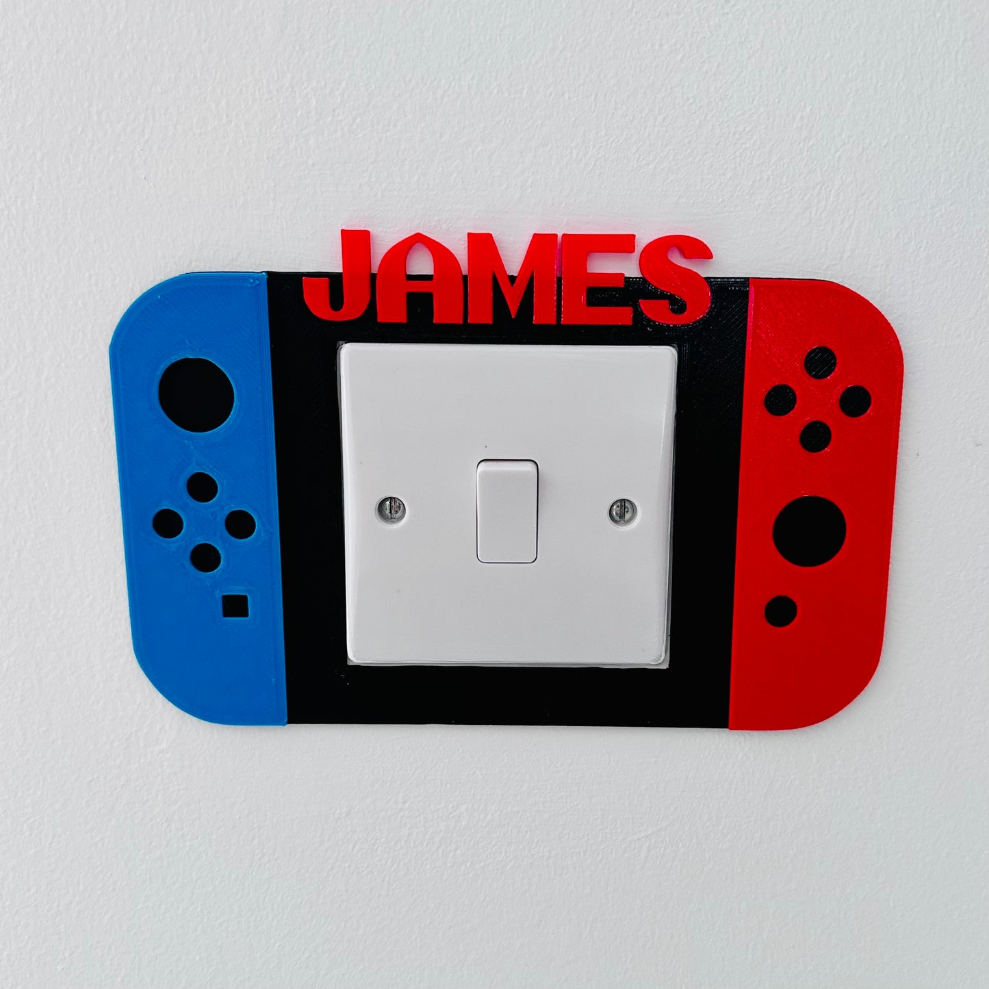 Gaming Device Controller Light Switch Surround Cover - 3D Printed - Bedroom Decor - Home Decor - Room Decor - Art - Video Game - Gamer