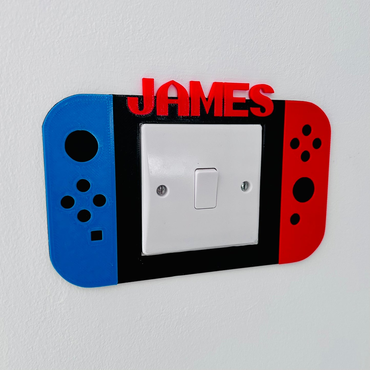 Gaming Device Controller Light Switch Surround Cover - 3D Printed - Bedroom Decor - Home Decor - Room Decor - Art - Video Game - Gamer