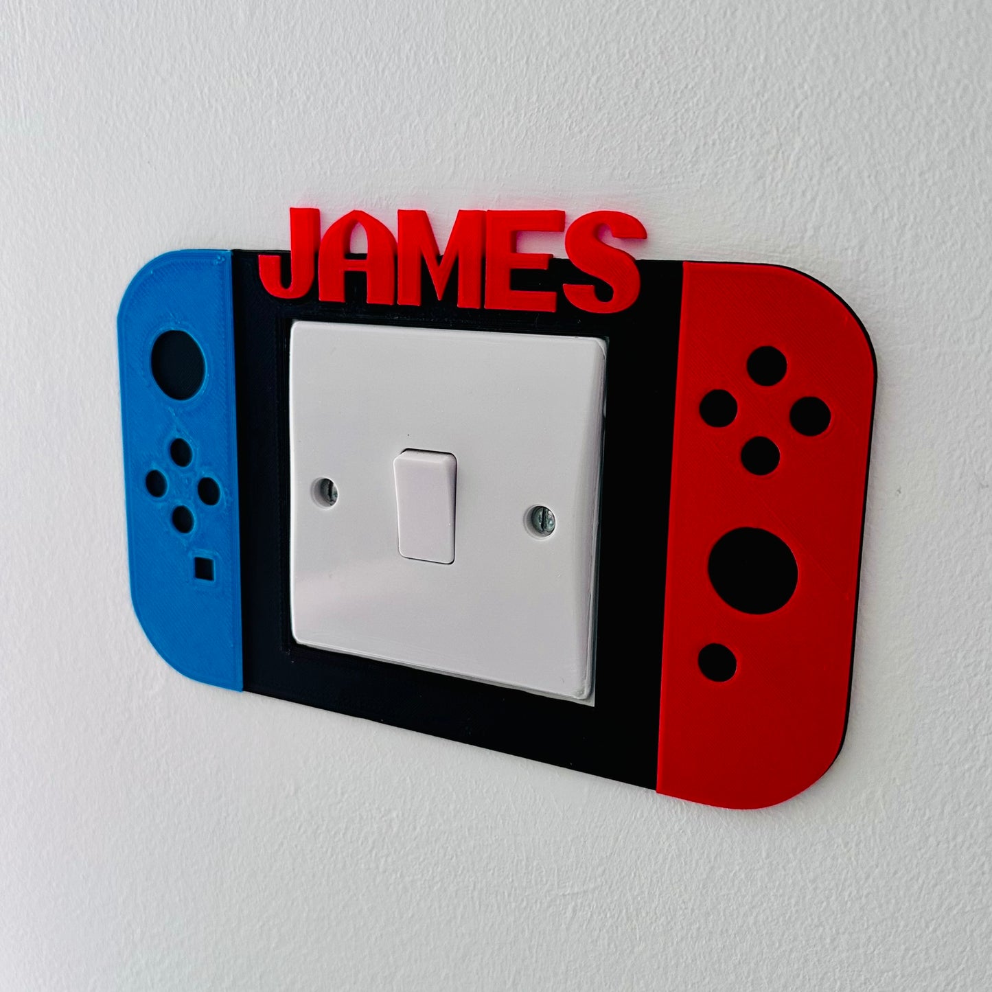 Gaming Device Controller Light Switch Surround Cover - 3D Printed - Bedroom Decor - Home Decor - Room Decor - Art - Video Game - Gamer