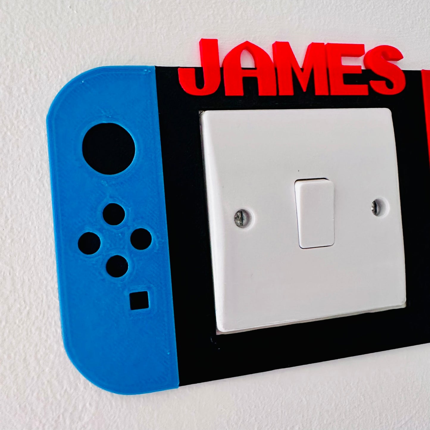 Gaming Device Controller Light Switch Surround Cover - 3D Printed - Bedroom Decor - Home Decor - Room Decor - Art - Video Game - Gamer