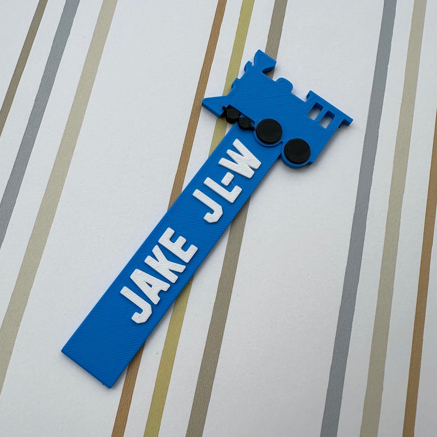 Personalised 3D Printed Train Bookmark - Book Lover Gift