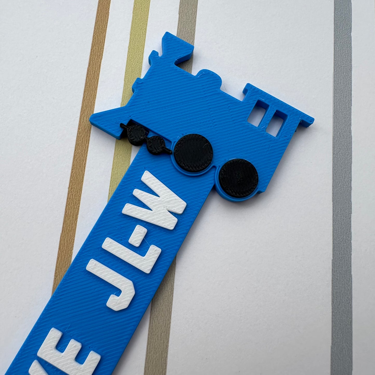 Personalised 3D Printed Train Bookmark - Book Lover Gift