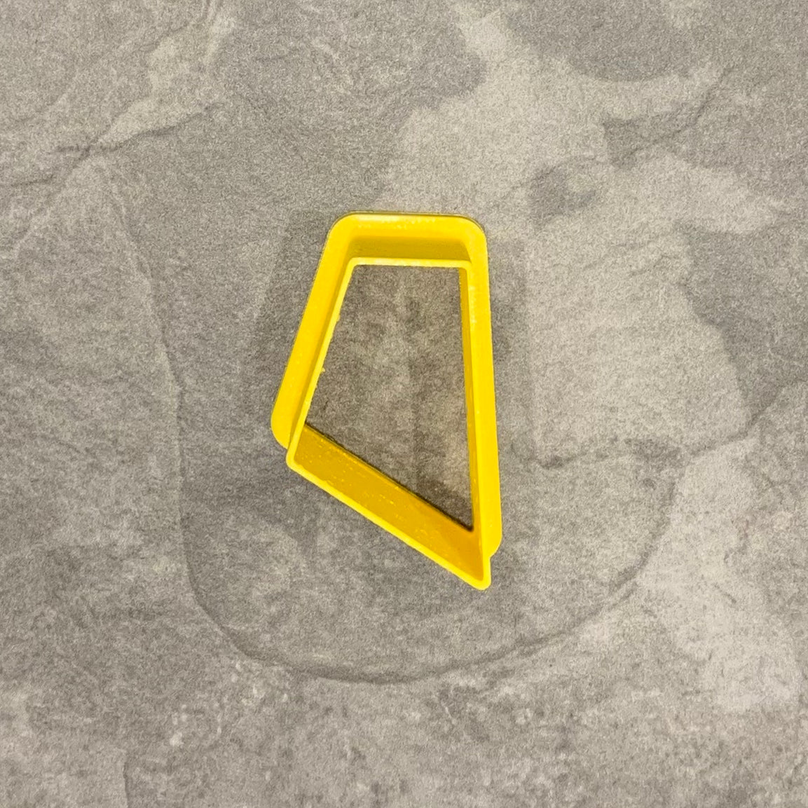 Wide Trapezoid Left-Pointing polymer clay cutter - Jewellery Making - Necklace Charm - Cookie - Biscuit - Fondant - Dough - One of a kind (Copy)