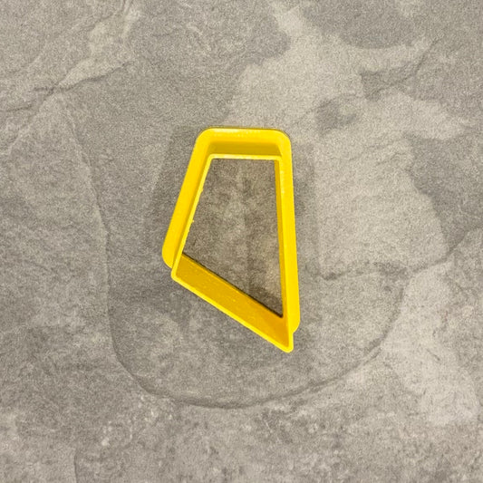 Wide Trapezoid Left-Pointing polymer clay cutter - Jewellery Making - Necklace Charm - Cookie - Biscuit - Fondant - Dough - One of a kind (Copy)