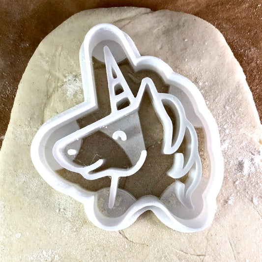 Unicorn Cookie Cutter: 3D Printed PLA Plastic, 8.1cm