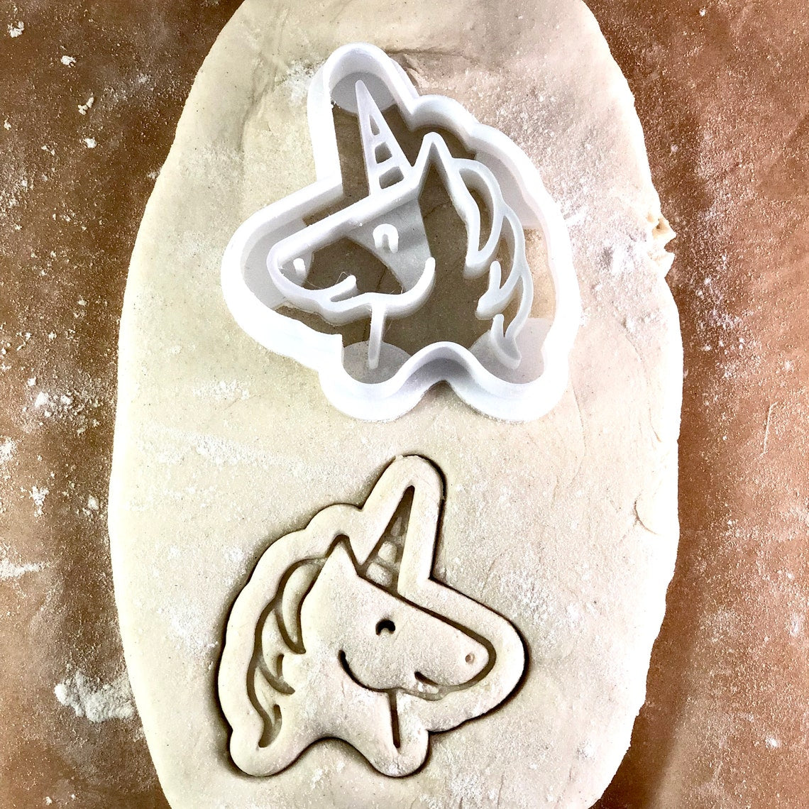 Unicorn Cookie Cutter: 3D Printed PLA Plastic, 8.1cm