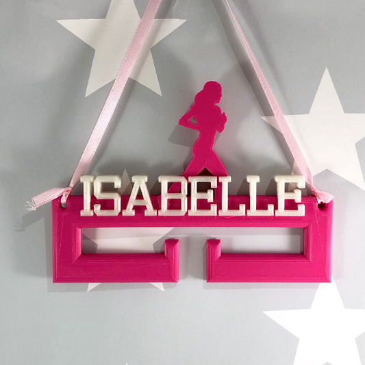 Female Runner Medal Holder/Hanger - Personalised - 3D Printed - Running - Trophy - Athlete - Athletics - any Sport available