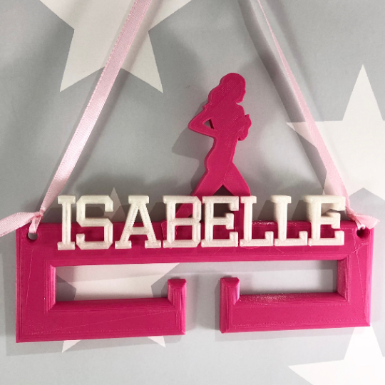 Female Runner Medal Holder/Hanger - Personalised - 3D Printed - Running - Trophy - Athlete - Athletics - any Sport available