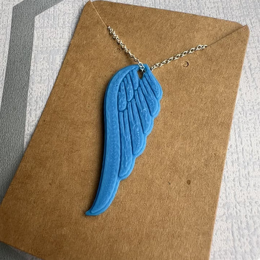 Angel Wing Necklace - 3D Printed - Jewellery - Small Gifts - Feather - Fairy Wings - Letterbox Gifts - For Her - Guardian Angel - Jewelry