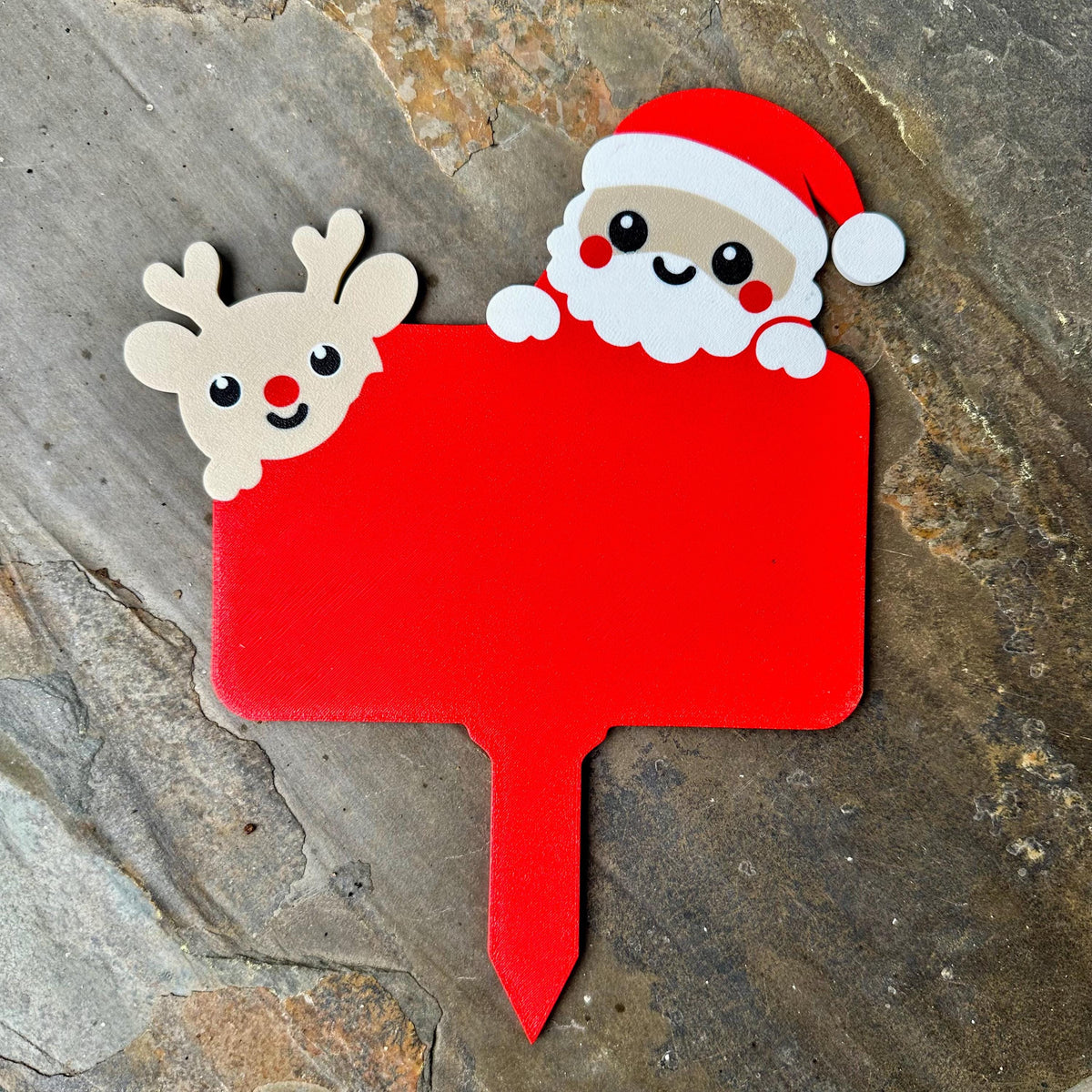 Santa Please Stop Here 3D printed Christmas sign 6