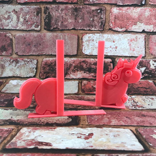 Unicorn Bookends - 3D Printed - Book Storage - Children - Gifts for Girls - Gifts for Boys - Nursery - Birthday Gifts