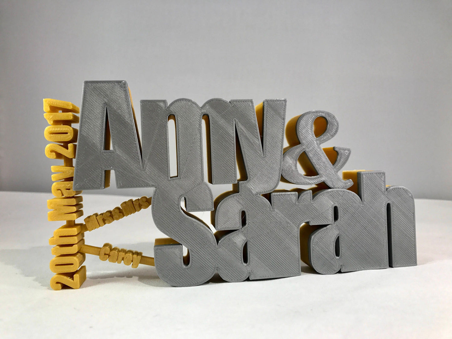 Wedding Gift - 3D Printed - Memory Freestanding Plaques - Wedding - Gifts for Couples - Wedding Gifts - Bride/Groom