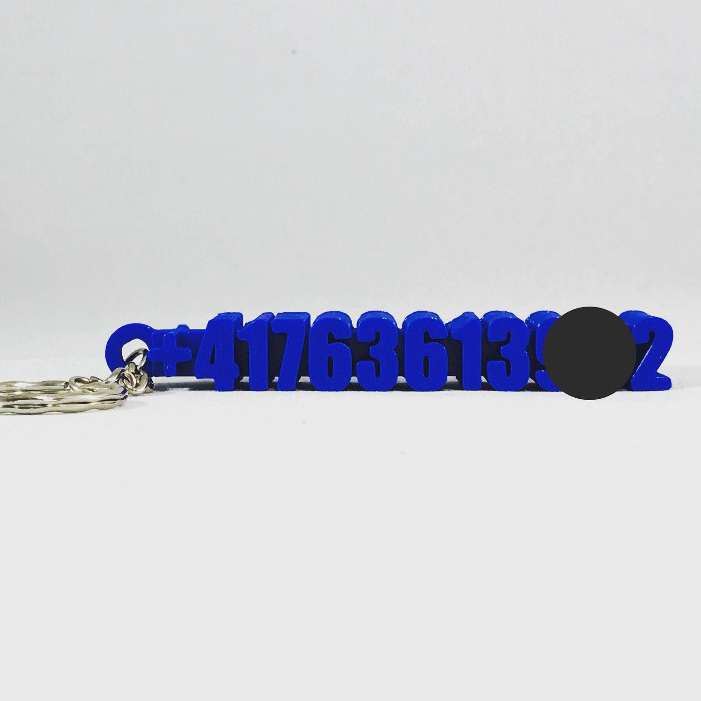 Number Tag Keyring - Keychain - 3D Printed - Children - Phone Number - Child - School Bag - Personalised - Lost and Found