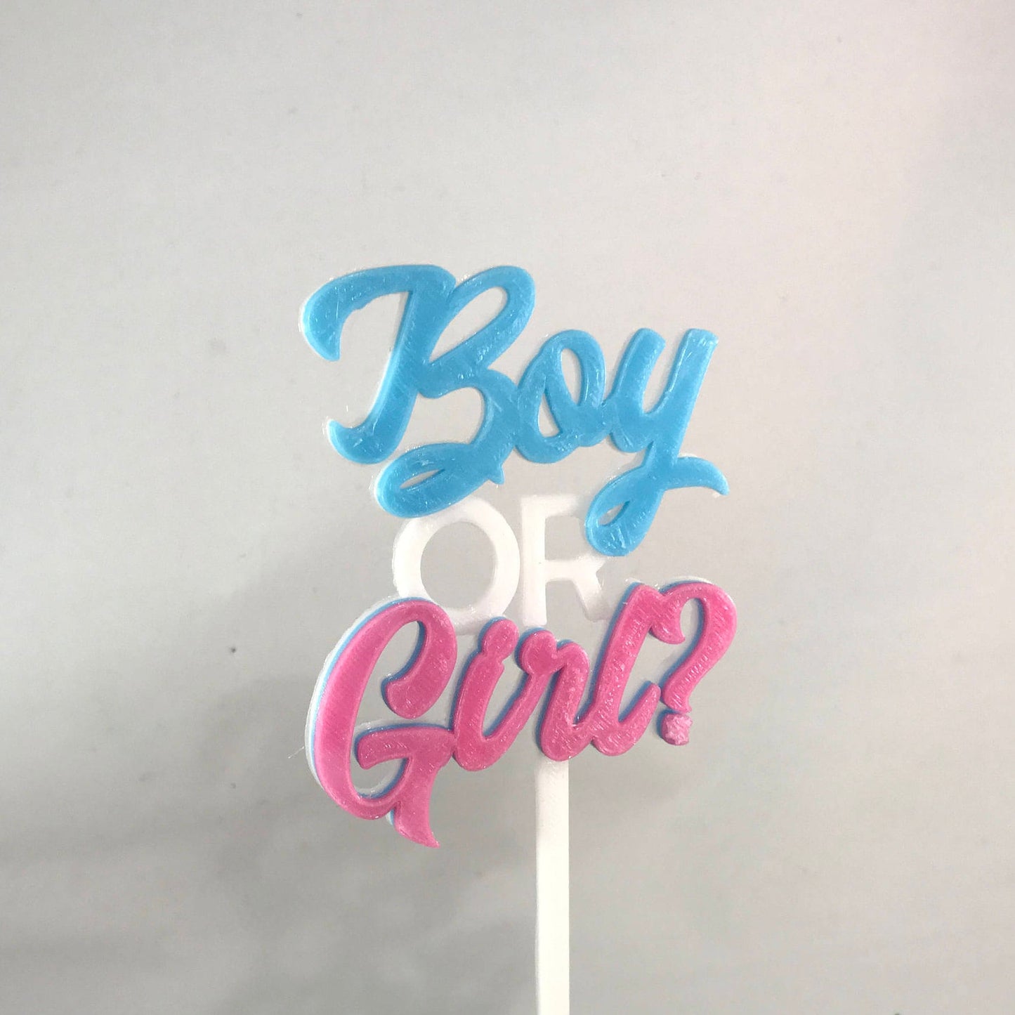 Gender Reveal Cake Topper -Boy or Girl- New Baby - Baby Shower - Cake Decorations - Party Decorations - Baby Boy/Girl - Pregnancy -Mum to Be