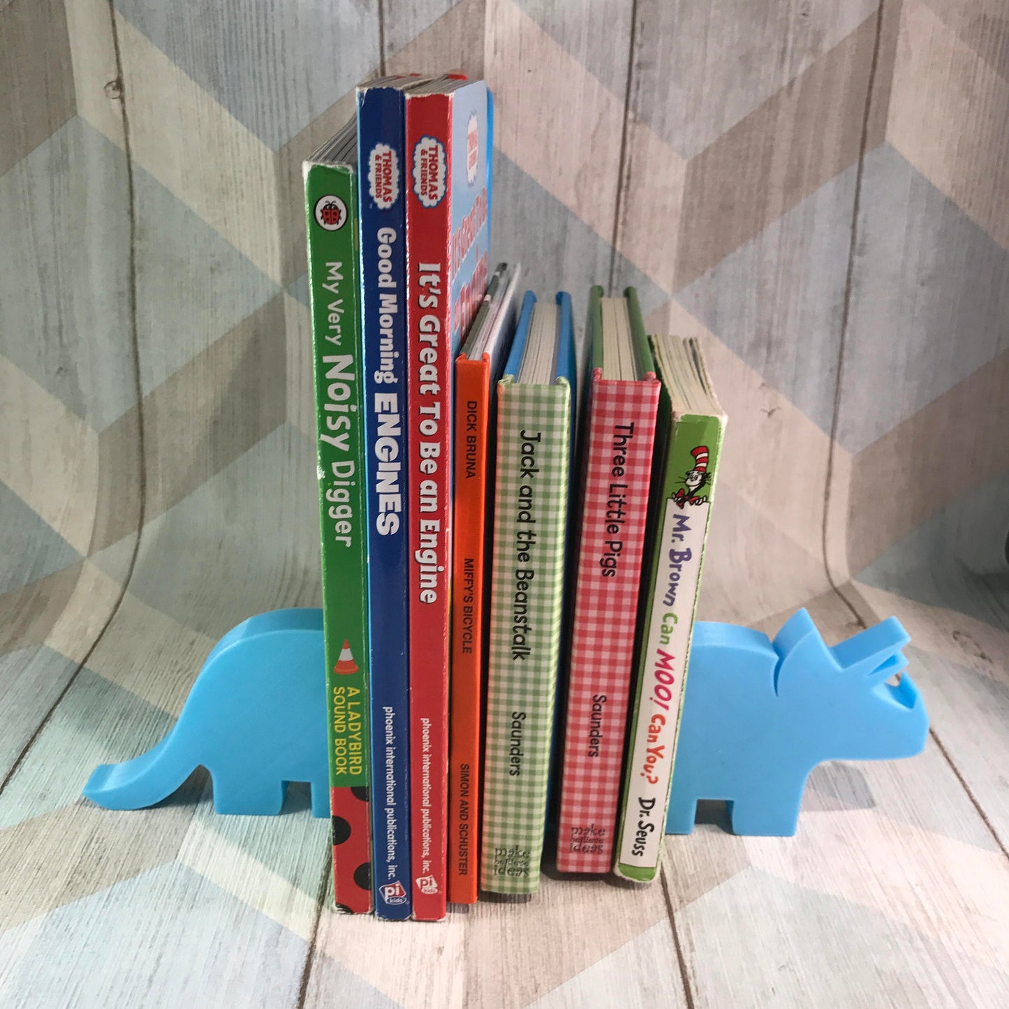 Dinosaur Bookends - 3D Printed - Book Storage - Nursery Decor - Children's Bedroom - Gifts for boys - Gifts for girls - Birthday Gifts