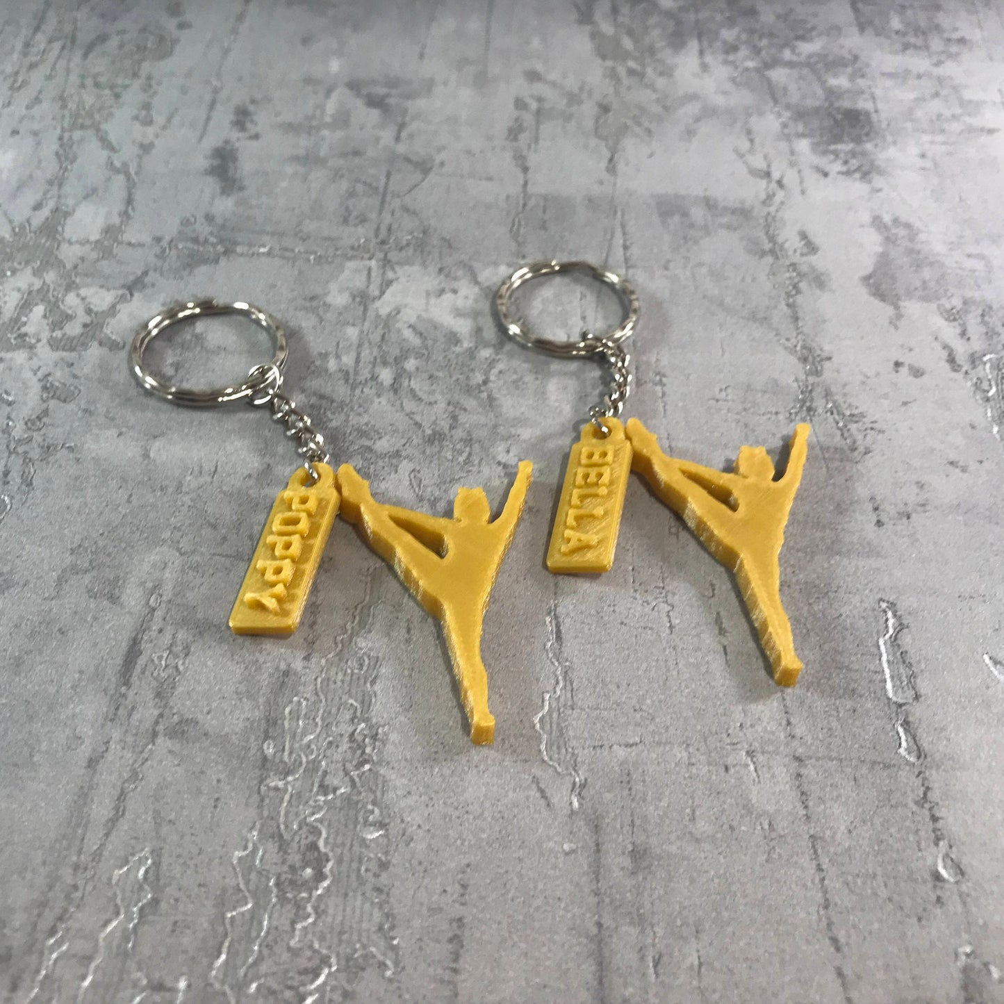 Cheer Gymnast Personalised Keyring - Keychain - 3D Printed - Gymnastics - Gifts for Her - Gifts for Him - Children - Sports - Athletics