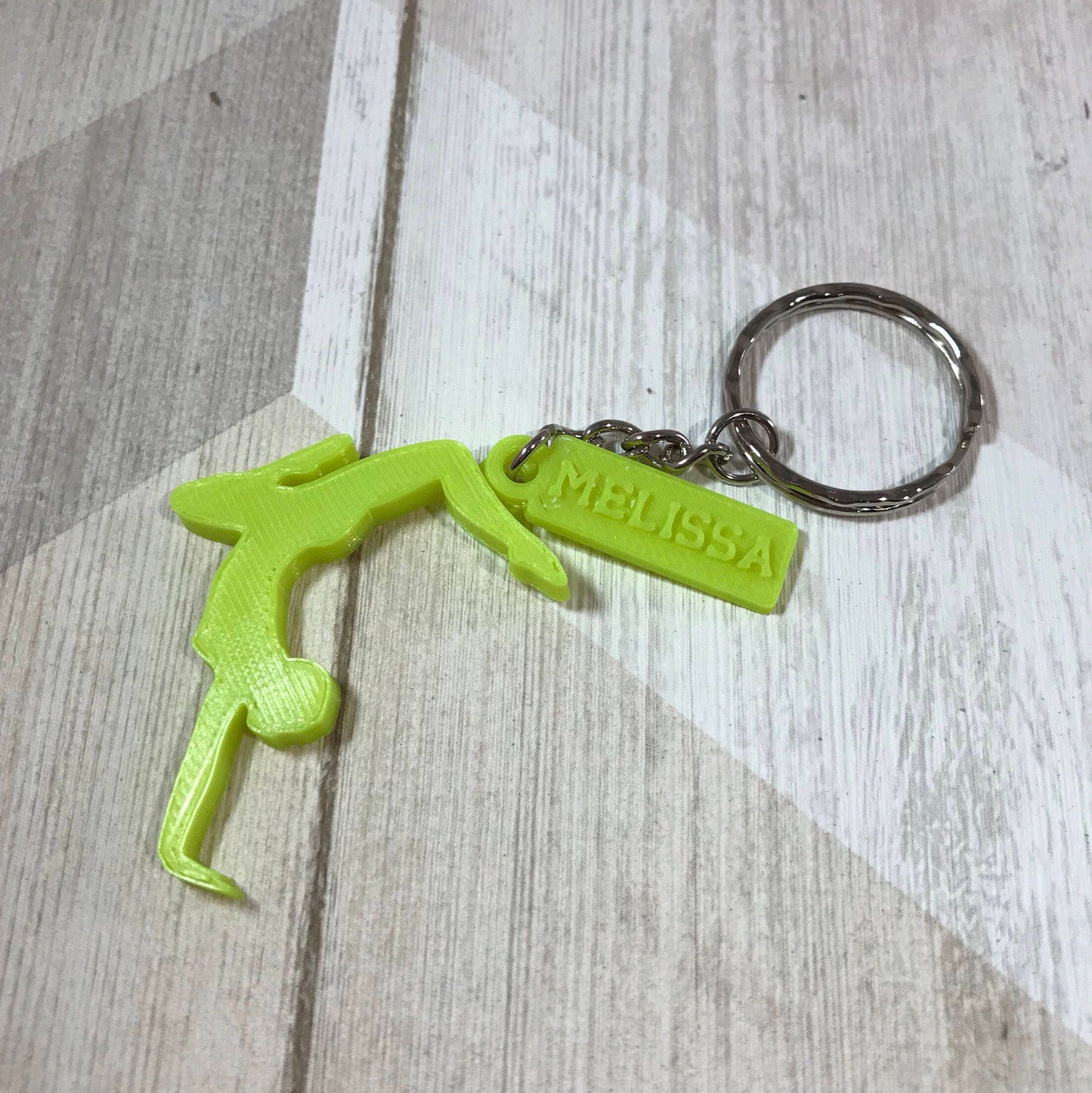 Gymnast Personalised Keyring - Keychain - 3D Printed - Gymnastics - Gifts for Her - Gifts for Him - Children - Sports - Athletics - Olympics