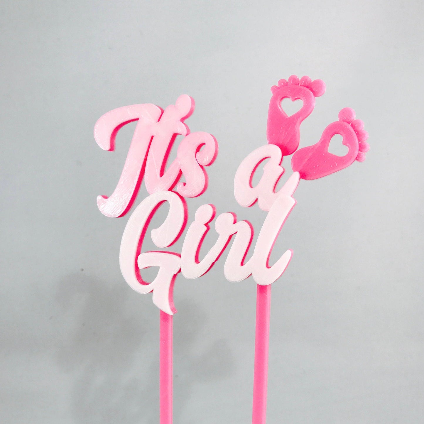 It's a Girl Cake Topper - New Baby - Baby Shower - Cake Decorations - Party Decorations - Baby Girl - Pregnancy