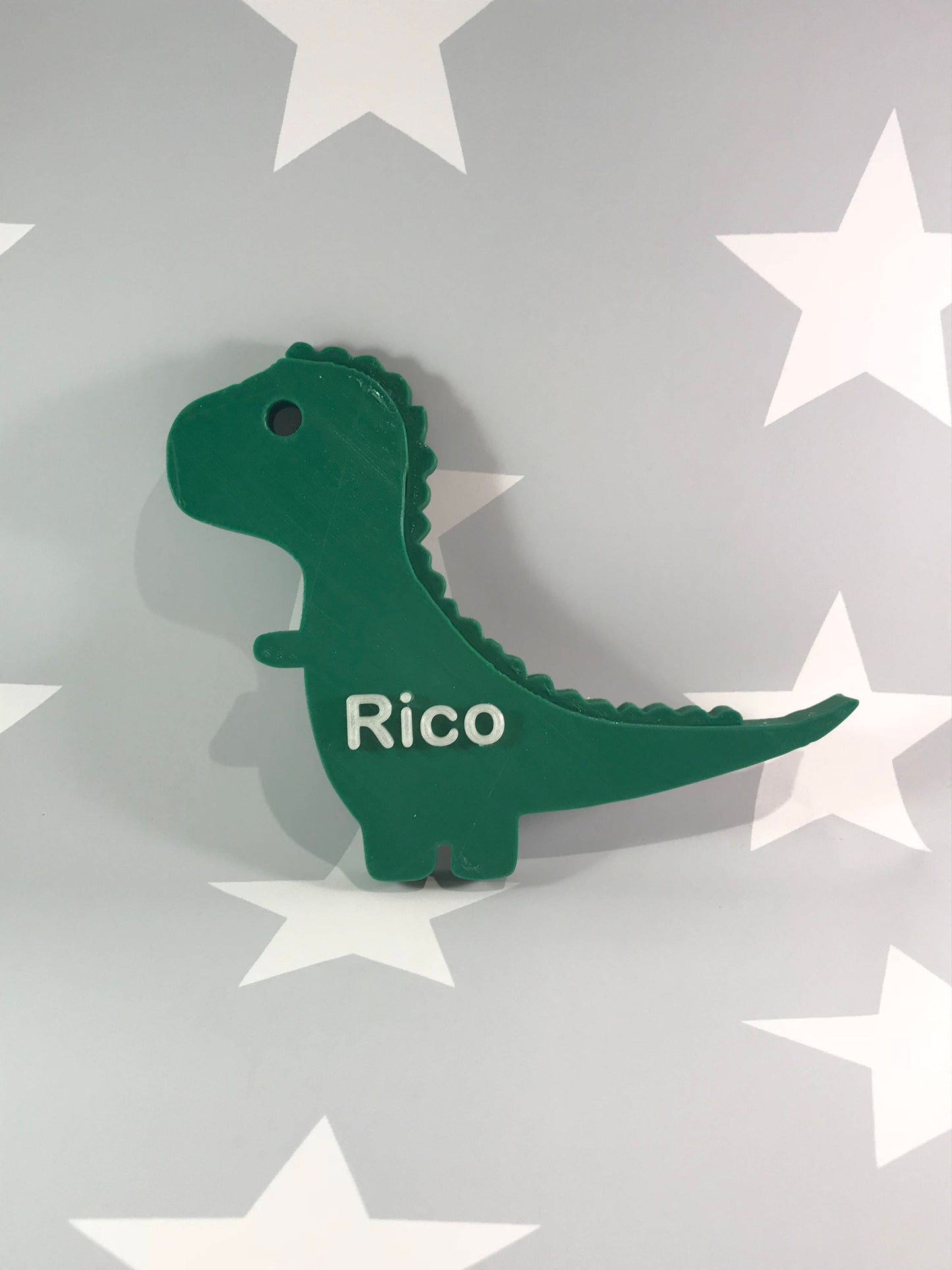 T-Rex Door Plaque Dinosaur - Personalised - 3D Printed - Nursery - Children - Bedroom - Christmas Gift