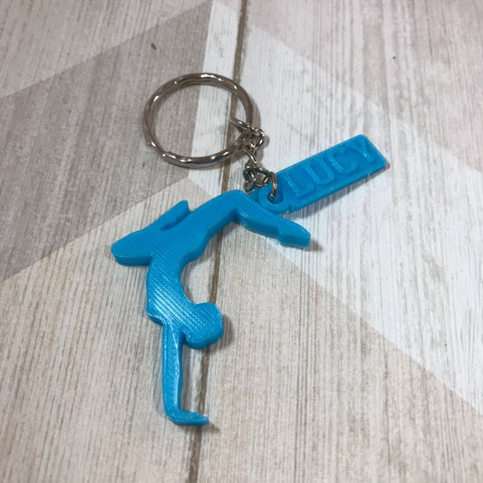 Gymnast Personalised Keyring - Keychain - 3D Printed - Gymnastics - Gifts for Her - Gifts for Him - Children - Sports - Athletics - Olympics