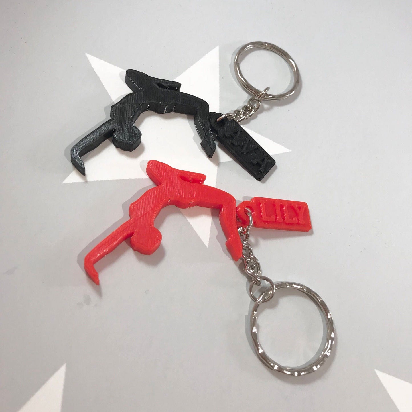 Gymnast Personalised Keyring - Keychain - 3D Printed - Gymnastics - Gifts for Her - Gifts for Him - Children - Sports - Athletics - Olympics