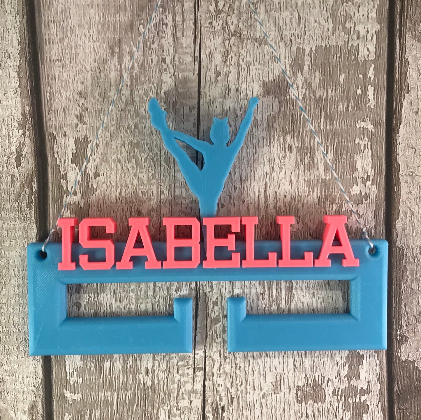 Female Gymnast Medal Hanger/Holder - Personalised - 3D Printed - Gymnastics - Trophy - Gymnastics is my life - any Sport available