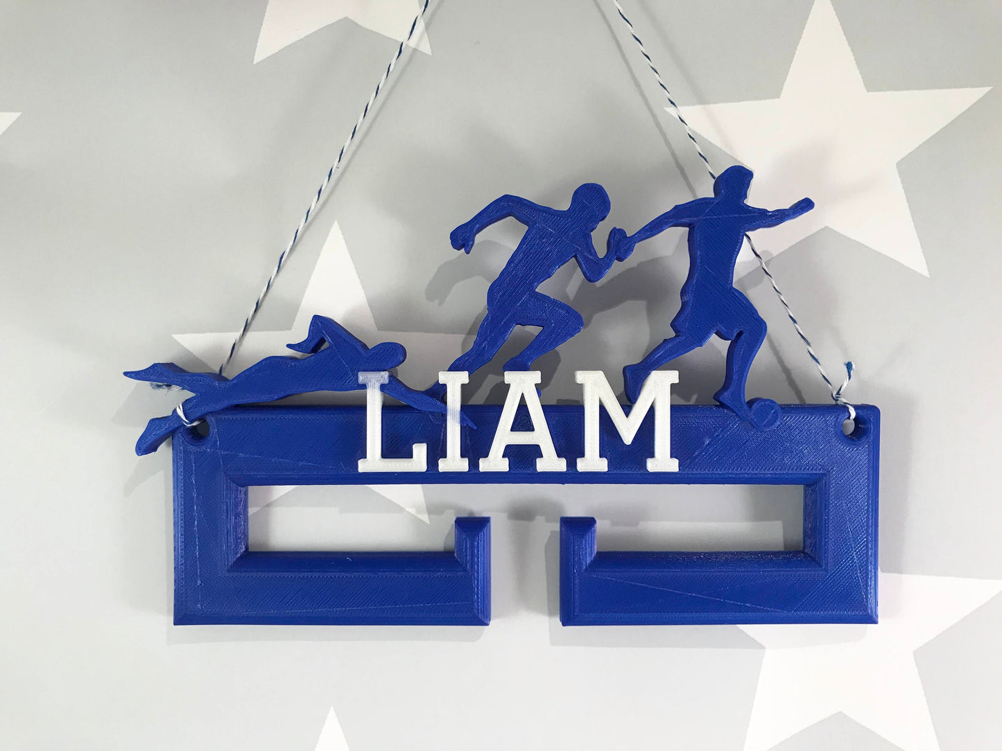 Medal Hanger/Holder Swimming Athletics Football - Personalised - 3D Printed - Trophy - Swimmer - Footballer - Athlete - any Sport available