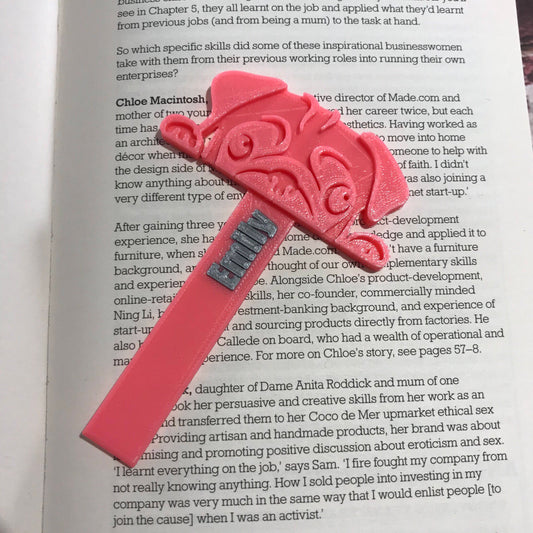 Bookmark Pug - 3D Printed - Personalised - Book Lover - Dog Lover - Stocking Filler - Cute Gifts