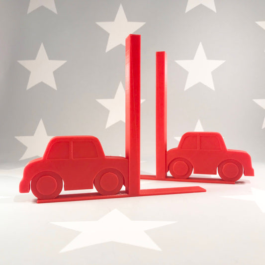 Car Bookends - 3D Printed - Book Storage - Nursery Decor - Children's Bedroom - Gifts for boys - Gifts for girls - Birthday Gifts