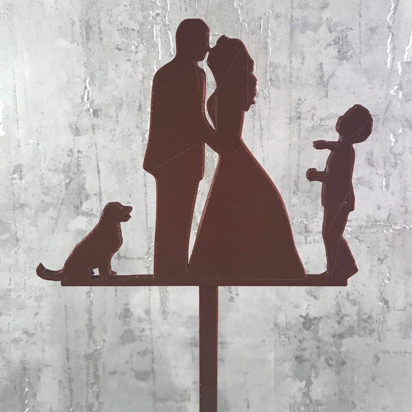 Wedding Engagement Cake Topper - Silhouette - Personalised - Cake Decorations - Bridal - Party Supplies - Custom Order